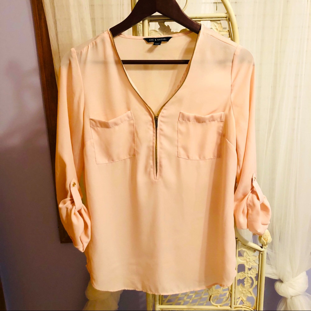 Zac & Rachel Blush Pink Blouse (Small)